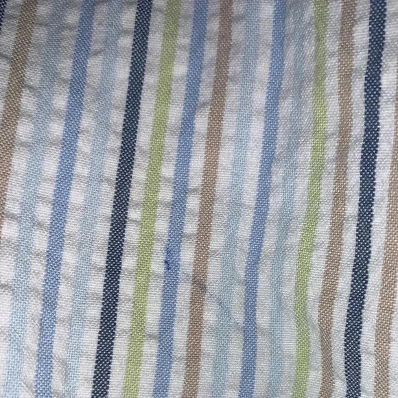 Seersucker vintage y2k Bermuda shorts - Picture 2 of 4